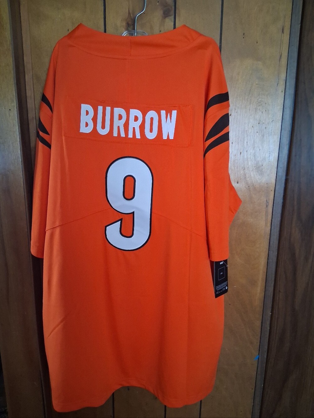Surprise Sports Card With Burrow Cincinnati Bengals Orange Large Jersey